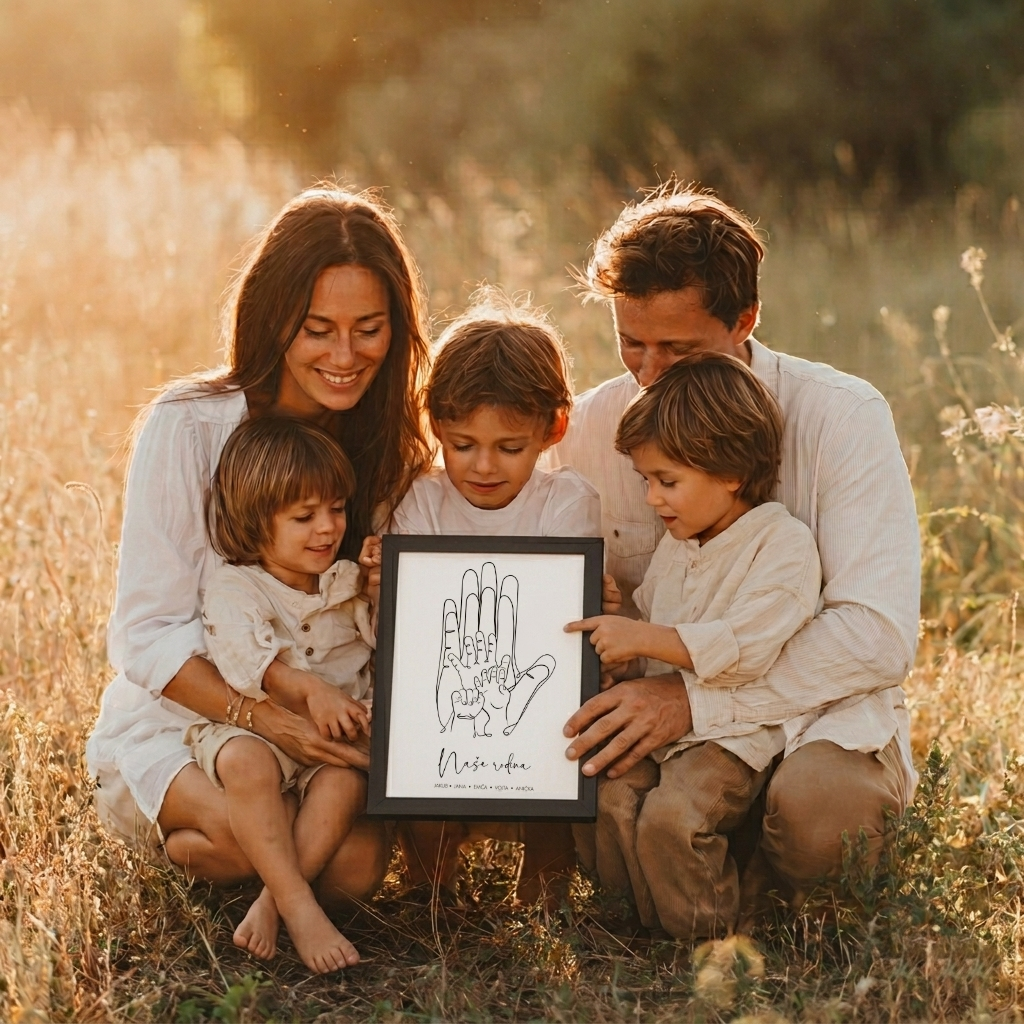 rodina darek plakat nase rodina